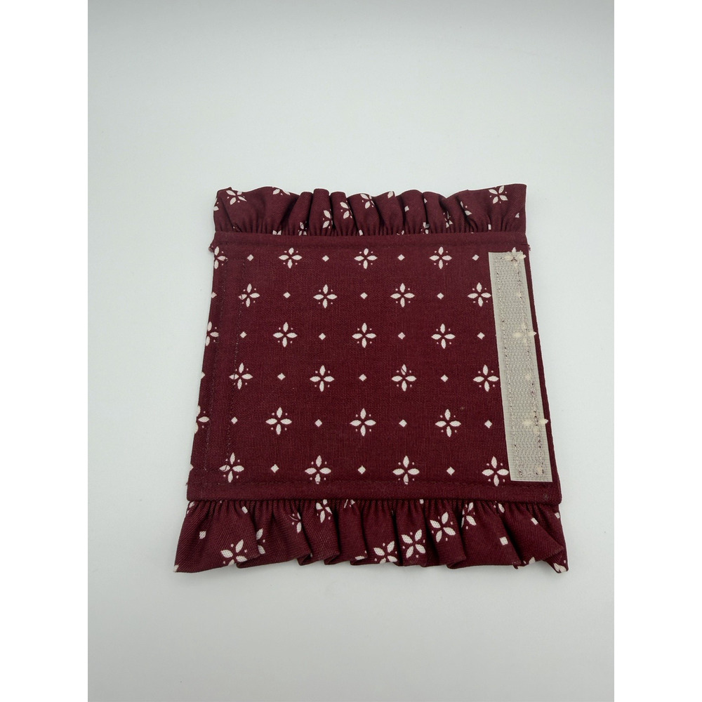 Longaberger Fabric Basket LINER-HDL GRIPPER-T RED 219035 Red White Floral - Picture 4 of 8